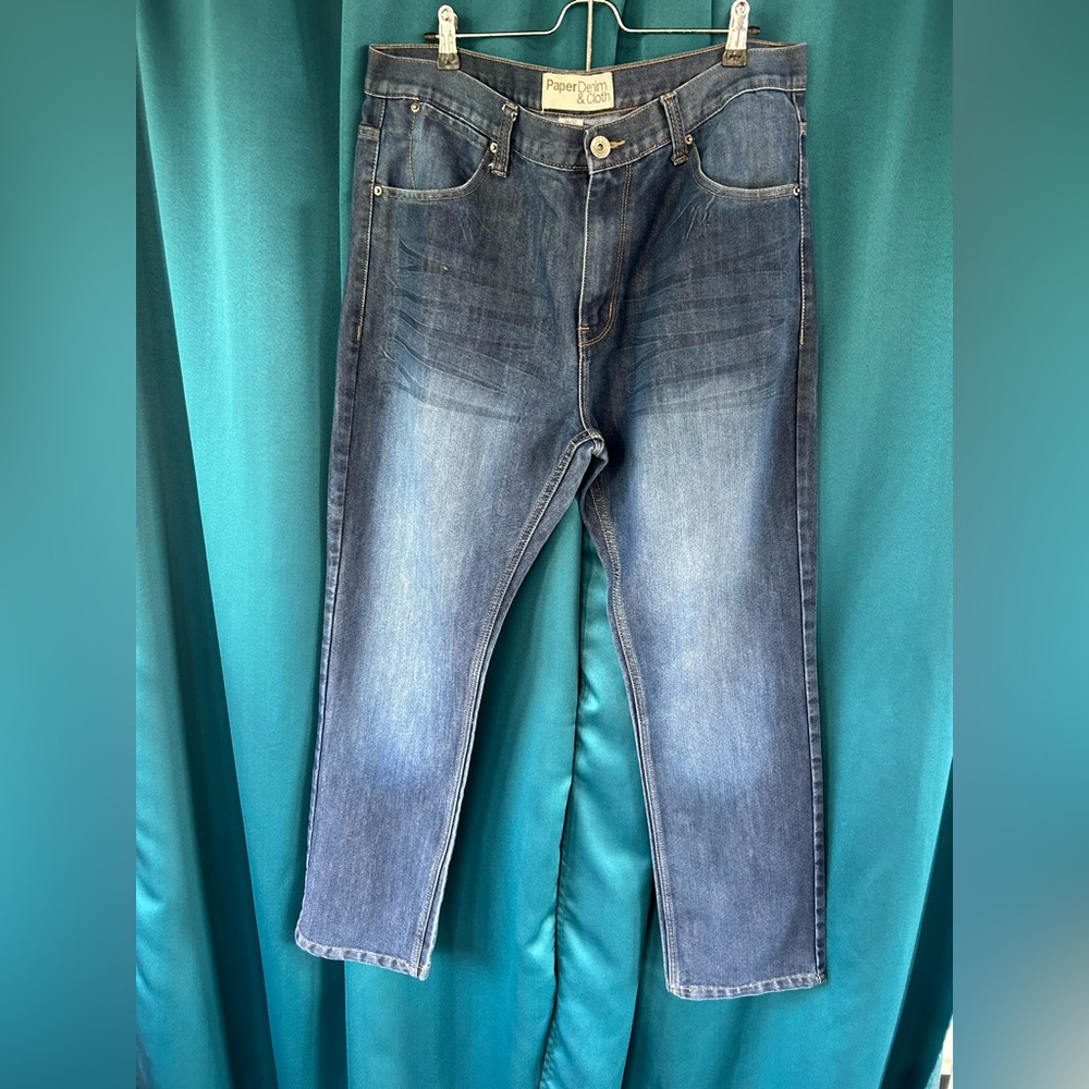 Paper Denim & Cloth Blue Straight Jeans Classic Style